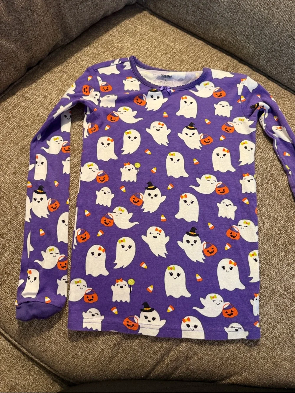 Gymboree girls Purple Halloween Ghost Long-Sleeve Top